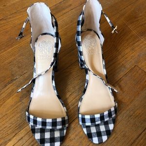 Vince Camuto Gingham Heels